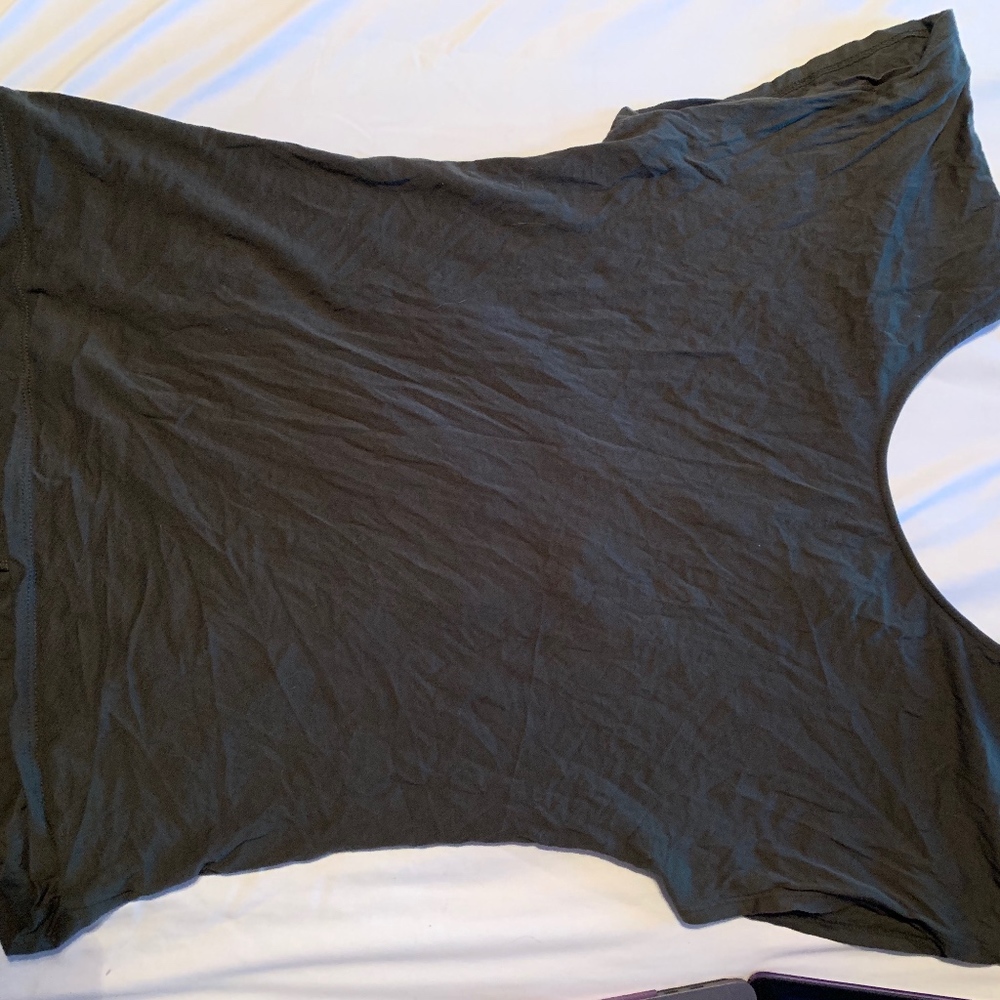 olive green t-shirt